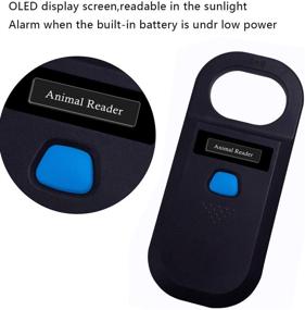 img 2 attached to 🔎 Symcode Rechargeable RFID Animal Handheld Reader: Microchip Scanner for Pet ID, FDX-B(ISO 11784/11785) & ID64 Support