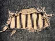 railroad stripe peek patches holey logo