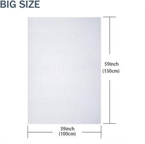 img 2 attached to 🧵 Pllieay Classic Reserve Aida Cloth: 14 Count Big Size White Cross Stitch Fabric (59 x 39 Inch)