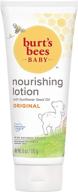 👶 burt's bees baby nourishing lotion: original scent, 6 ounce tube - skin care for babies logo