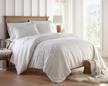 stratford park 3 piece comforter white logo