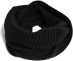 img 4 attached to 🧣 Теплый и уютный: Зимний шарф HappyTree для детей - мягкий гурубый шарф для мальчиков и девочек.