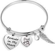 🙏 forever in my heart dad memorial bracelet: remembering & honoring the loss of a loved one - sympathy jewelry & memorial gifts logo