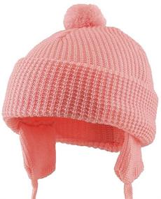 img 4 attached to Navy Toddler Beanie Hat with Flaps - Stylish Boys' Accessories for Extra Warmth