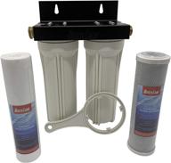 enhance your rv's water quality with beech lane external dual water filter system – includes mounting bracket and two filters for leak-free performance and longevity logo