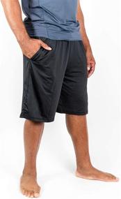 img 1 attached to 🩳 DEVOPS Men's 2-Pack Loose-Fit Gym Shorts with Pockets - 10" Workout Shorts