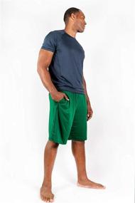 img 2 attached to 🩳 DEVOPS Men's 2-Pack Loose-Fit Gym Shorts with Pockets - 10" Workout Shorts