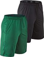 🩳 devops men's 2-pack loose-fit gym shorts with pockets - 10" workout shorts логотип