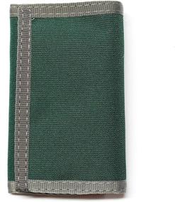 img 4 attached to 💼 Green Nylon Trifold Wallet for Men - Men's Wallets, Card Cases & Money Organizers