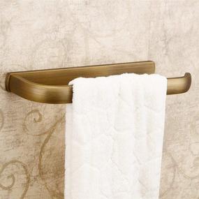 img 2 attached to 🛁 Leyden Antique Brass Towel Ring - Stylish Retro Hand Towel Holder for Elegant Bathrooms