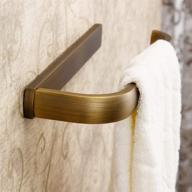 🛁 leyden antique brass towel ring - stylish retro hand towel holder for elegant bathrooms logo