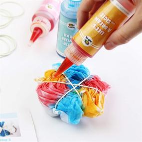 img 1 attached to 🎨 Pastel Tie Dye Kit - 3 Pack Scrunchies (Easy-Squeeze Bottles) with Blank Bandana, Dye Guide, and Rubber Bands for Endless DIY Fashion Possibilities