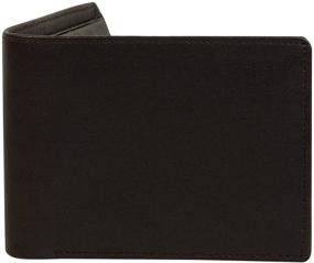 img 2 attached to Sakkas Authentic Leather Bi Fold Pockets Men's Accessories
