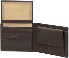 img 4 attached to Sakkas Authentic Leather Bi Fold Pockets Men's Accessories