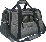 🐾 airline approved pet carrier: tall profile luxury travel tote for cats & small dogs logo