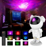 🚀 aukyo astronaut galaxy projector night light 360° adjustable starry sky projector light - remote control night atmosphere light for children & adults - bedroom, birthday gift логотип