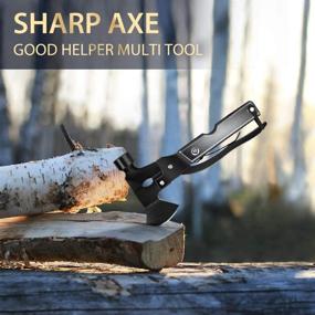 img 3 attached to Ultimate Christmas Stocking Stuffers: 14-in-1 Multitool Hatchet Gift for Men and Women - Camping, Axe, Hammer, Saw, and More! Perfect Birthday Gifts for Dad, Husband, Grandpa, Him, Fathers