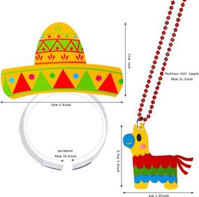 img 1 attached to Yewong Sombrero Ободки Ожерелья Украшения