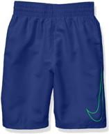 add style and functionality with nike swoosh solid volley medium boys' swim clothing logo