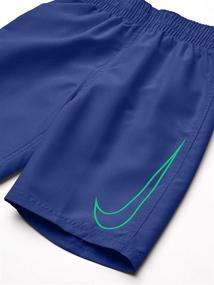 img 1 attached to Add Style and Functionality with Nike Swoosh Solid Volley Medium Boys' Swim Clothing