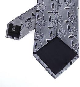 img 1 attached to 👔 Italian Paisleys Pattern Cufflinks Presentation for Boys' Accessories in Neckties