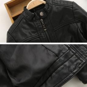 img 2 attached to 🏻 Liao Chen Xuan Boy's Trendy Stand-Collar PU Leather Moto Jacket for Spring Riding