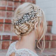 💎 sparkling silver crystal rhinestone artio wedding hair comb - elegant hair accessories for women logo