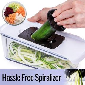 img 1 attached to 6-in-1 Fullstar Mandoline Slicer Spiralizer - BPA-Free Vegetable Slicer, Cheese Slicer, Zoodle Maker, and Potato Slicer for Fruits and Vegetables