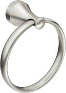 🛀 enhance your bathroom décor with the moen my6286bn hamden collection hand towel ring in brushed nickel logo