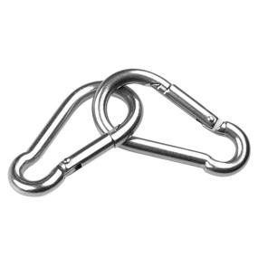 img 2 attached to Galvanized Camping Keychain Carabiners - Perfect for Outdoor Adventures