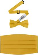 🎩 mens elegant satin bowtie cummerbund - premium men's accessories for formal attire logo