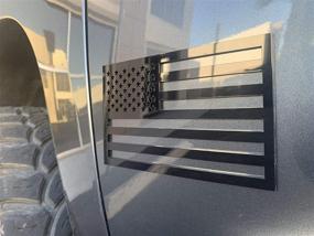 img 1 attached to American Flag Emblem Decal Cut Out Exterior Accessories in Emblems