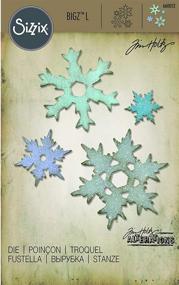 img 1 attached to ❄️ Станок для вырубки Sizzix 660052 Bigz L, Снежинки от Tim Holtz, одного размера, многоцветные