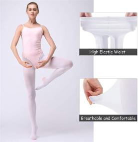img 2 attached to Soudittur Ballet Tights: Stylish School Clothing for Girls