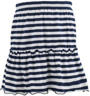 shop the trendy kid nation cotton ruffle scooter skirts & skorts for girls' clothing logo