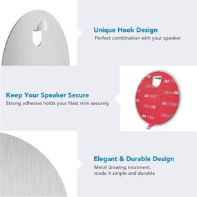 img 1 attached to Крючок с клеевой основой KIWI Design для Google Nest Mini (2-го поколения)