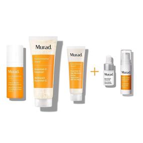 img 4 attached to Набор Murad Rapid Brightening: Сыворотка с витамином С и гликолевой кислотой, Увлажняющий дневной крем с SPF 30, Очищающее средство Essential C, Масло Multi Vitamin Infusion и Корректор темных кругов под глазами с витамином С.