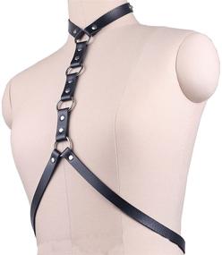 img 3 attached to 💀 Gothic Waist Belt: Women's Punk Body Chain Harness Adjustable for a Statement Look