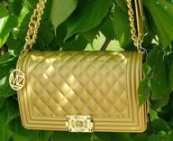 mariakinz jelly crossbody shoulder golden logo