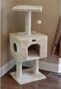 img 2 attached to Armarkat Cat Tree Model A4201, Beige: The Perfect Feline Haven for Playful Climbing and Resting