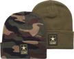 u s army mens winter hat logo
