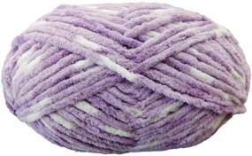 img 1 attached to 🐑 Soft and Snuggly: Bernat Baby Blanket Yarn Big Ball 2-Pack (Violet Posie)