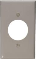 🔌 leviton 1-gang wallplate for device receptacle - 1.60-inch diameter - white logo