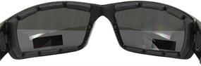 img 1 attached to 🏍️ Set of 2 Motorcycle Padded Glasses Sunglasses | Clear and Smoke Shades for ATV Quad Moped