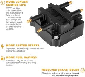 img 1 attached to 🔥 Премиум пакет катушек зажигания DWVO | Совместим с Subaru Baja Forester Impreza Legacy Outback H4 2.2L 2.5L