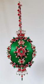 img 2 attached to Glimmer Tree Christmas Beaded Ornament