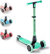 🛴 yvolution y glider nua: 3-wheel foldable kick scooter with storage accessory for kids ages 3+ years logo