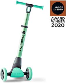 img 3 attached to 🛴 Yvolution Y Glider Nua: 3-Wheel Foldable Kick Scooter with Storage Accessory for Kids Ages 3+ Years