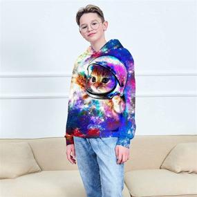 img 1 attached to 👶 Toddler Pullover Hoodies Sweatshirts with Pockets - Boys' Clothing Essentials