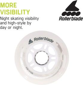 img 2 attached to 80mm Rollerblade Moonbeam Wheels, 4 Pack